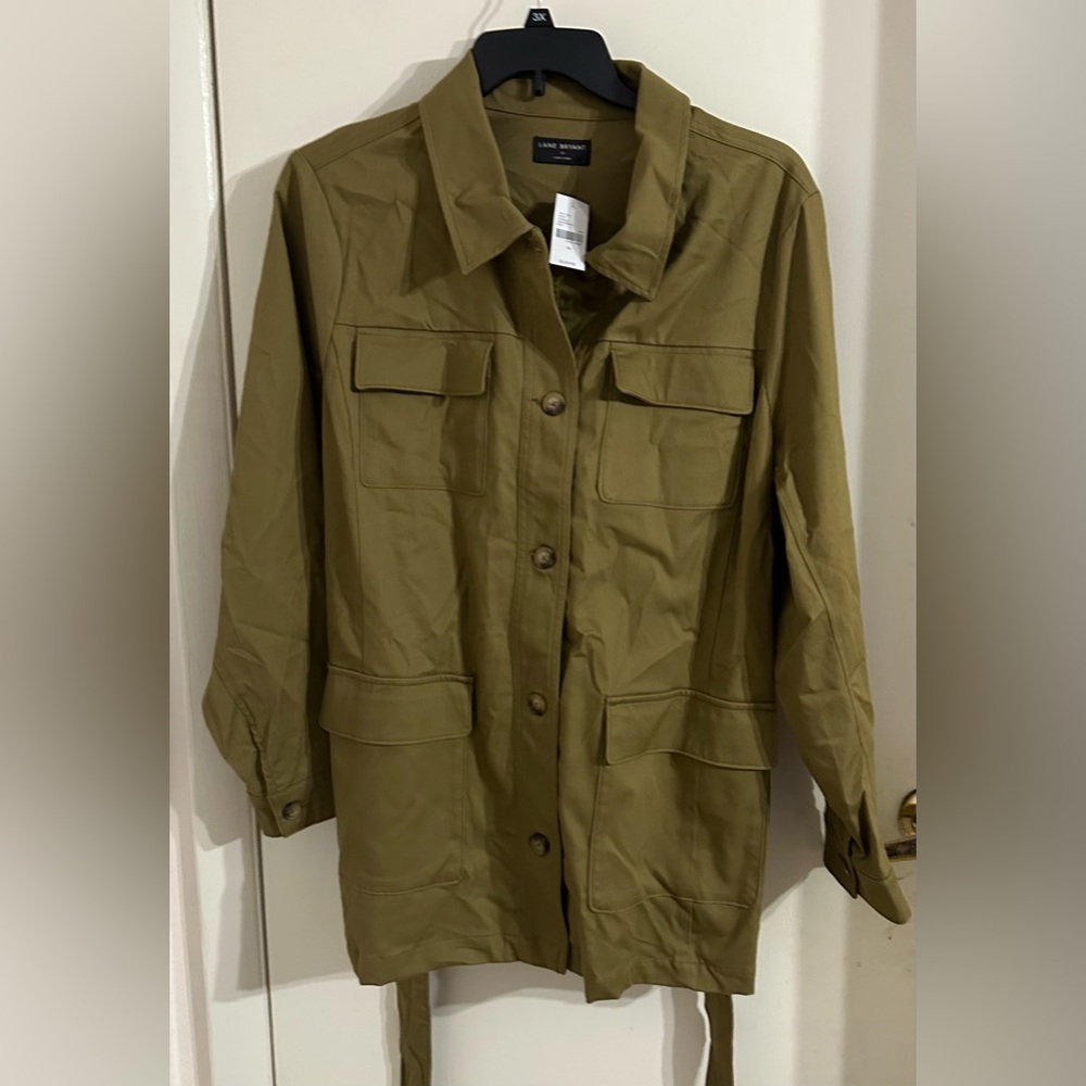 Lane Bryant Dobby Belted Jacket